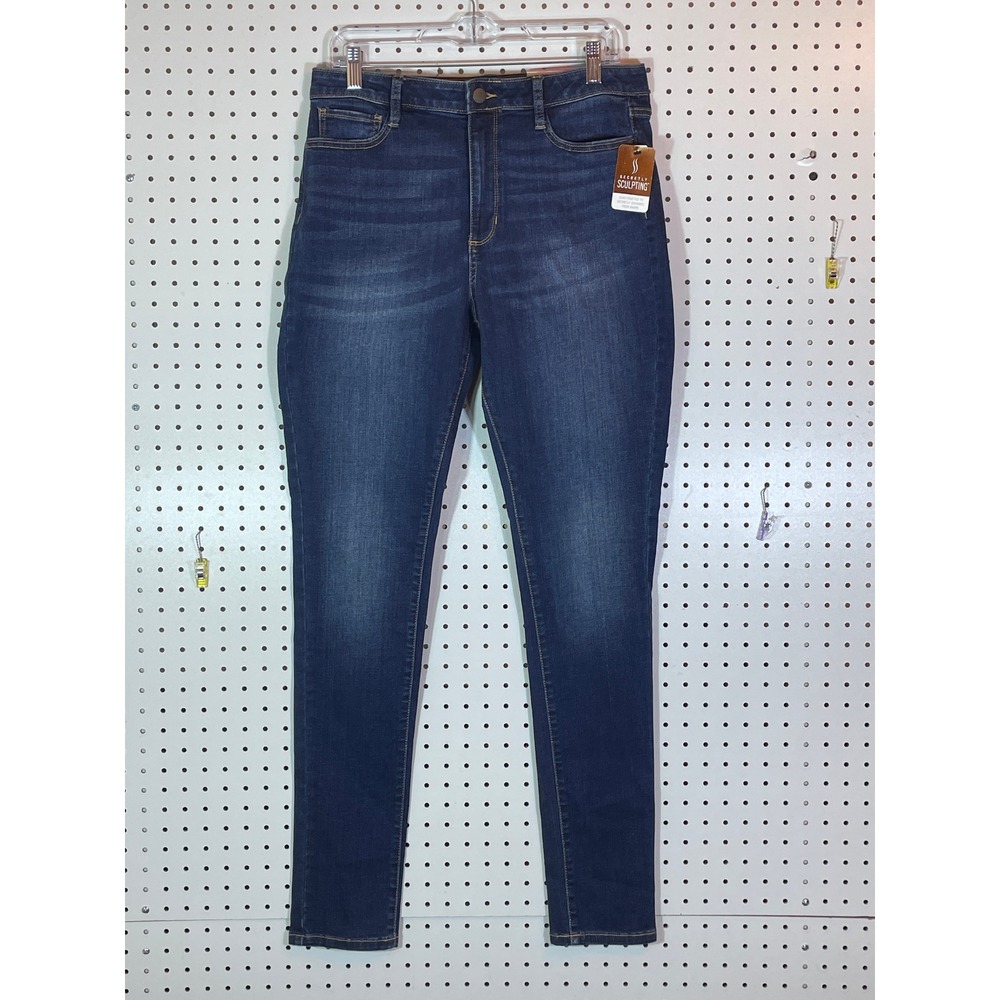 a.n.a High-Rise Skinny Jeans Secretly Sculpting Dark Wash 12T Tall 244-6065